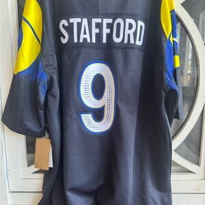 NFL Rams Stafford Black Dri-Fit Jersey